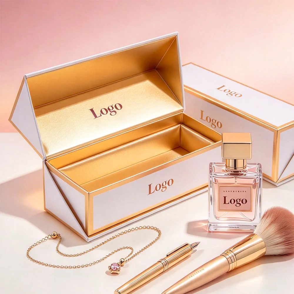 Custom Rigid Magnetic Cosmetic Perfume Candles Gift Paper Box