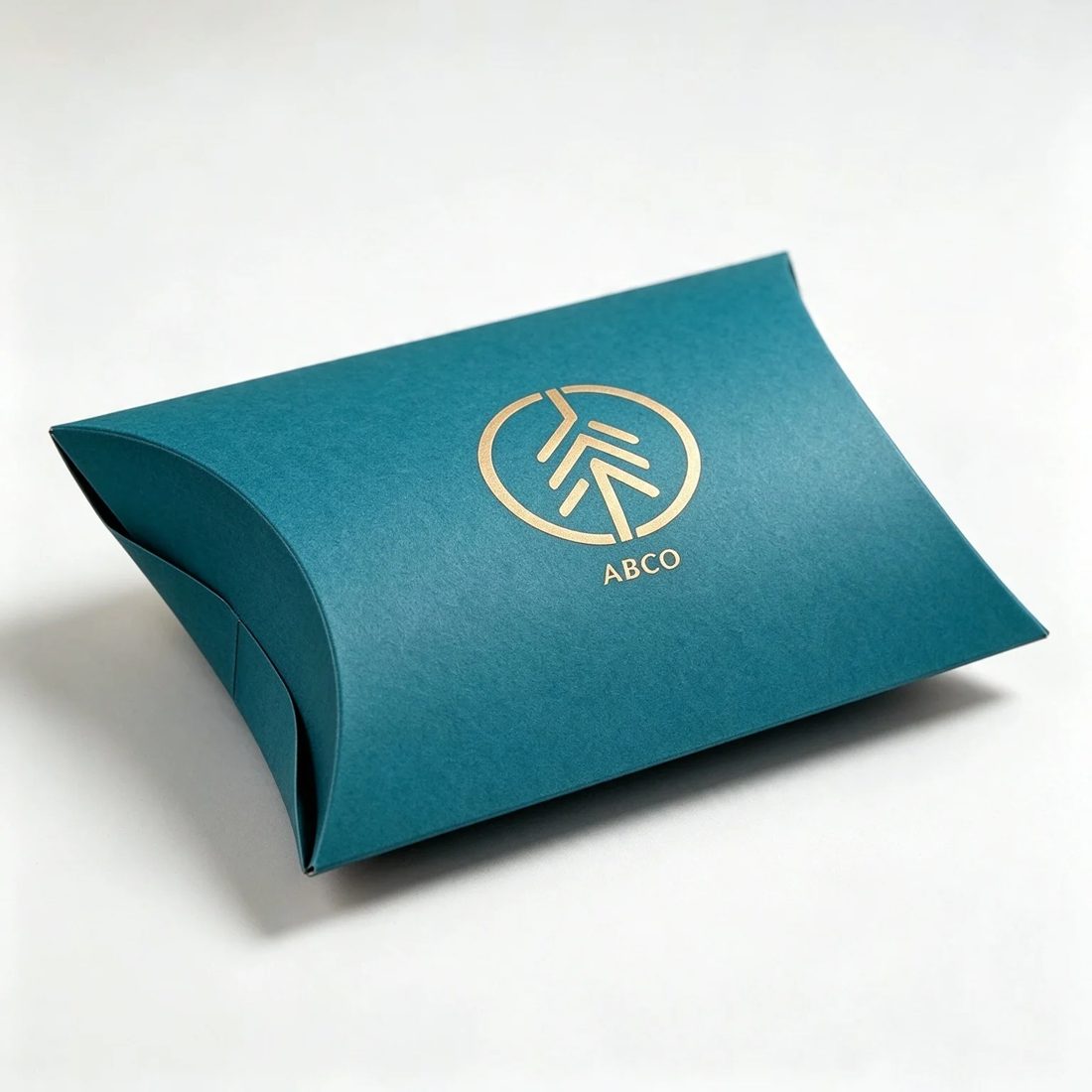 Custom Printed Paper Pillow Boxes Foldable Cardboard Packaging