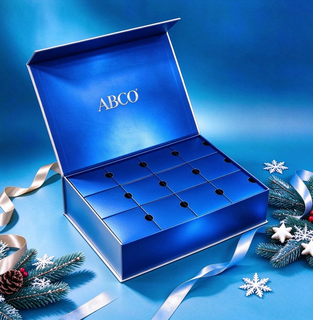 Foldable Advent Calendar Paper Box 12 Drawer Surprise Gift Packaging