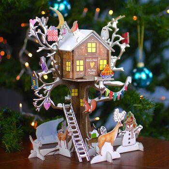 Penelopetom Personalised Treehouse Christmas Advent Calendar