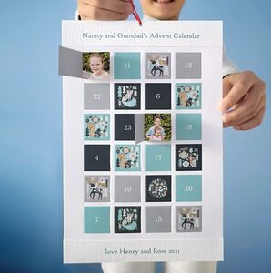 Hello Ruth Personalised Photo Scandi Advent Calendar